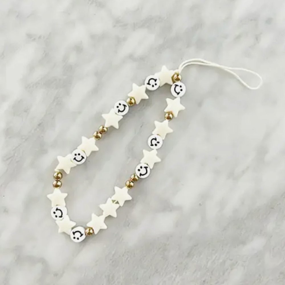 White phone charm